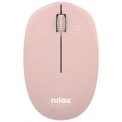 Nilox Ratón Wireless, 1000 DPI, 3 botones, Rosa en Huesoi