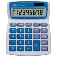 CALCULADORA DE SOBREMESA DE 8 DIGITOS MODELO 208X SOLAR / PILA IBICO IB410062 (Espera 4 dias) en Huesoi