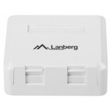 ROSETA DE SUPERFICIE LANBERG PARA 2 MODULOS KEYSTONE en Huesoi