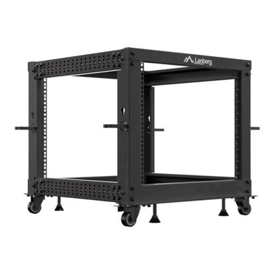 ARMARIO LANBERG ABIERTO RACK 19" 9U 600X600 AJUSTABLE HASTA 1100 NEGRO en Huesoi
