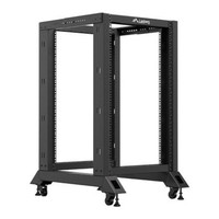 ARMARIO LANBERG ABIERTO RACK 19" 18U 600X800 NEGRO en Huesoi