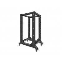 ARMARIO LANBERG ABIERTO RACK 19" 22U 600X800 NEGRO en Huesoi