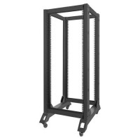 ARMARIO LANBERG ABIERTO RACK 19" 27U 600X800 NEGRO en Huesoi