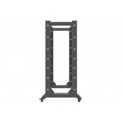 ARMARIO LANBERG ABIERTO RACK 19" 32U 600X800 NEGRO en Huesoi