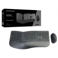 TECLADO Y MOUSE CONCEPTRONIC WIRELESS ERGONOMICO en Huesoi
