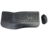 TECLADO Y MOUSE CONCEPTRONIC WIRELESS ERGONOMICO en Huesoi