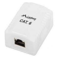 ROSETA DE SUPERFICIE LANBERG CAT.6 FTP 1X TOMA RJ45 BLANCO en Huesoi