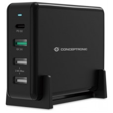 CARGADOR DE SOBREMESA CONCEPTRONIC QUICK CHARGE PD 4 en Huesoi