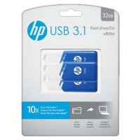 USB 3.1 HP 32GB X755W PACK DE 3 AZUL en Huesoi