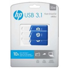 USB 3.1 HP 32GB X755W PACK DE 3 AZUL en Huesoi