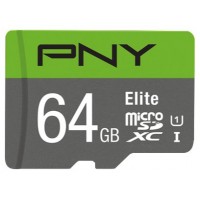 MEMORIA SD MICRO 64GB  PNY Elite microSDXC UHS-I Clase en Huesoi