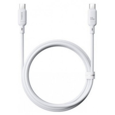 OS-BASEUS SILKY FAST CHARGING DATA CABLE USB-A TO USB-C 3A 1M MOON WHITE (Espera 4 dias) en Huesoi