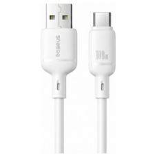 OS-BASEUS SILKY FAST CHARGING DATA CABLE USB-A TO USB-C 3A 2M MOON WHITE (Espera 4 dias) en Huesoi