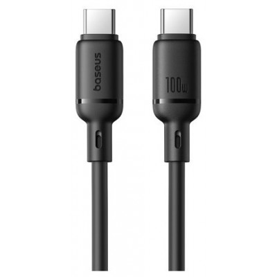 OS-BASEUS SILKY SERIES FAST CHARGING CABLE TYPE-C TO TYPE-C 100W 1M CLUSTER BLACK (Espera 4 dias) en Huesoi