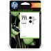HP Paquete de 2 cartuchos de tinta DesignJet nº711 de 80 ml, negro en Huesoi