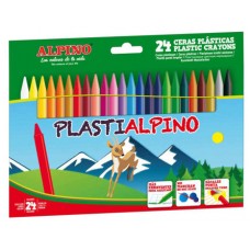 ESTUCHE 24 CERAS PLASTIALPINO ALPINO PA000024 (Espera 4 dias) en Huesoi