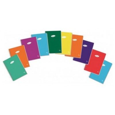 CUADERNO ESPIRAL SERIE BASIC TAPA BLANDA 60 GRS. FOLIO (215X310MM.) 80 HOJAS CUADRÍCULA 4X4 CON MARGEN PACSA 16418 (MIN10) (Espera 4 dias) en Huesoi