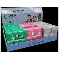 AVENZO Pack Auriculares Infantiles + Expositor: 4 Conejo + 4 Dinosaurio + 4 Unicornio + expositor en Huesoi