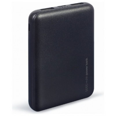 POWERBANK GEMBIRD 5000mAh 1x microUSB A 2x USB-A NEGRO en Huesoi