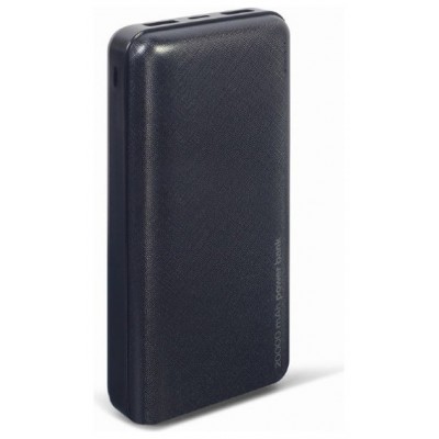 POWERBANK GEMBIRD 20000mAh 1x microUSB A 2x USB-A NEGRO en Huesoi