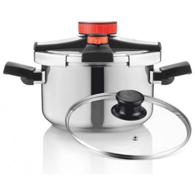 OLLA EASY LOCK INOX + VALVULA ROTATIVA 6L HAEGER (Espera 4 dias) en Huesoi