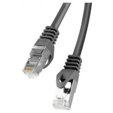 CABLE RED LANBERG LATIGUILLO CAT.6 FTP 1M NEGRO FLUKE  PASSED en Huesoi