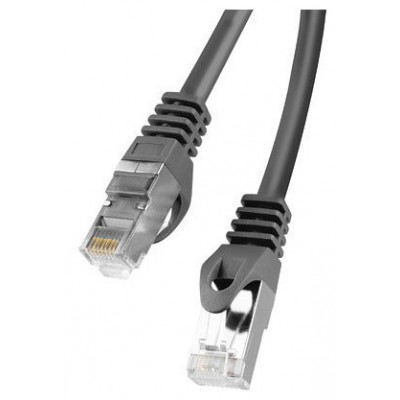 CABLE RED LANBERG LATIGUILLO CAT.6 FTP 1M NEGRO FLUKE  PASSED en Huesoi