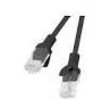 CABLE RED LANBERG LATIGUILLO CAT.6 S/FTP LSZH CU 0.5M NEGRO FLUKE  PASSED en Huesoi