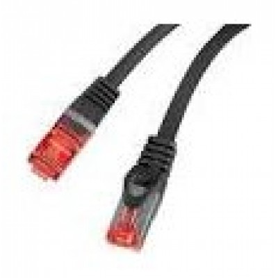 CABLE RED LANBERG LATIGUILLO CAT.6 S/FTP LSZH CU 2M NEGRO FLUKE  PASSED en Huesoi