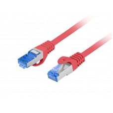 CABLE RED LANBERG LATIGUILLO CAT.6A S/FTP LSZH CCA 0.25M ROJO FLUKE PASSED en Huesoi
