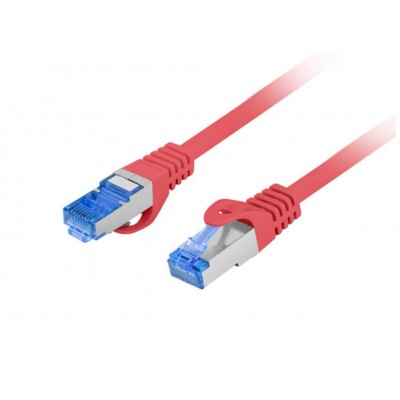 CABLE RED LANBERG LATIGUILLO CAT.6A S/FTP LSZH CCA 0.25M ROJO FLUKE PASSED en Huesoi