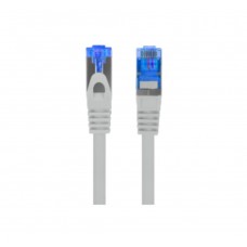 CABLE RED LANBERG LATIGUILLO CAT.6A S/FTP LSZH CCA 0.25M GRIS FLUKE PASSED en Huesoi