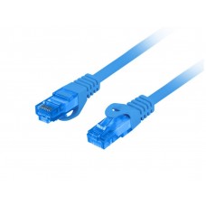 CABLE RED LANBERG LATIGUILLO CAT.6A S/FTP LSZH CCA 1M AZUL FLUKE PASSED en Huesoi
