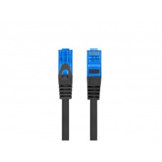 CABLE RED LANBERG LATIGUILLO CAT.6A S/FTP LSZH CCA 1.5M NEGRO FLUKE  PASSED en Huesoi