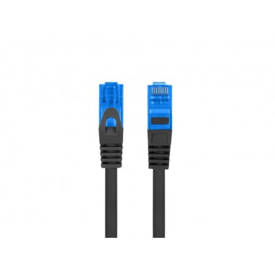 CABLE RED LANBERG LATIGUILLO CAT.6A S/FTP LSZH CCA 1.5M NEGRO FLUKE  PASSED en Huesoi