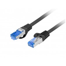 CABLE RED LANBERG LATIGUILLO CAT.6A S/FTP LSZH CCA 2M NEGRO FLUKE  PASSED en Huesoi