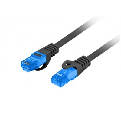 CABLE RED LANBERG LATIGUILLO CAT.6A S/FTP LSZH CCA 3M NEGRO FLUKE  PASSED en Huesoi