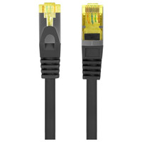 CABLE RED LANBERG LATIGUILLO CAT.6A S/FTP LSZH CU 1.5M NEGRO FLUKE PASSED en Huesoi