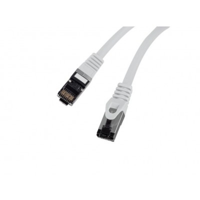 CABLE RED LANBERG LATIGUILLO CAT.8.1 S/FTP LSZH CU 0.25M GRIS FLUKE PASSED en Huesoi