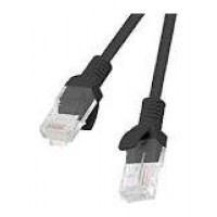 CABLE RED LANBERG LATIGUILLO CAT.6 UTP LSZH CU 0.25M NEGRO FLUKE  PASSED en Huesoi