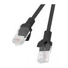 CABLE RED LANBERG LATIGUILLO CAT.6 UTP LSZH CU 0.25M NEGRO FLUKE  PASSED en Huesoi