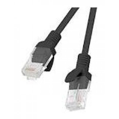 CABLE RED LANBERG LATIGUILLO CAT.6 UTP LSZH CU 0.25M NEGRO FLUKE  PASSED en Huesoi