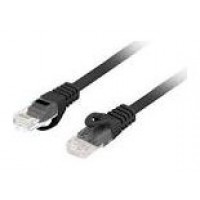 CABLE RED LANBERG LATIGUILLO CAT.6 UTP LSZH CU 0.5M NEGRO FLUKE  PASSED en Huesoi