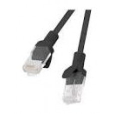 CABLE RED LANBERG LATIGUILLO CAT.6 UTP LSZH CU 3M NEGRO FLUKE  PASSED en Huesoi