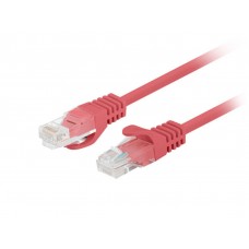 CABLE RED LANBERG LATIGUILLO CAT.6 UTP 1M ROJO FLUKE PASSED PACK 10 UD en Huesoi