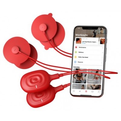 Theragun PowerDot 2.0 Duo estimulador muscular electrónico Unidad de electrodos Rojo (Espera 4 dias) en Huesoi