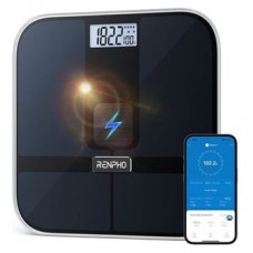 RENPHO  ELIS SOLAR 2 - SMART BODY SCALE - ITO - BLE - 11X11X0.9 INCH - BLACK (Espera 4 dias) en Huesoi