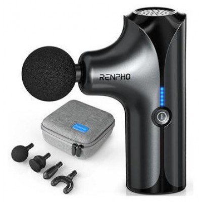 RENPHO MINI - MASSAGE GUN - 4 HEADS - 5 SPEEDS - BLACK (Espera 4 dias) en Huesoi