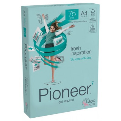 PAQUETE 500H PAPEL FRESH PREMIUM 75GR A4 PIONEER CIE 169 PIF0750040 (MIN5) (Espera 4 dias) en Huesoi