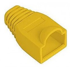FUNDA PROTECTOR LANBERG CONECTOR RJ45 (PACK 100 UDS) AMARILLO en Huesoi